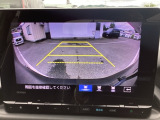 カラービジョンとガイド線で見やすい視点切替式のバックモニター。