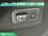 100V/1500Wの電源コンセントを装備。アウトドアや停電等の非常時等に役立つ装備です。