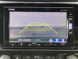 カラービジョンとガイド線で見やすい視点切替式のバックモニター。
