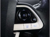ステアリングスイッチ付き。前方から目を離すことなく操作することが可能です。