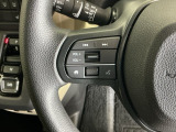 ステアリング左手側にオーディオ関連のコントロールスイッチを配置しています。操作時は視線を逸らすことなく運転に集中できます。