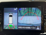 【アラウンドビューモニター】専用のカメラにより、上から見下ろしたような視点で360度クルマの周囲を確認することができます☆死角部分も確認しやすく、狭い場所での切り返しや駐車もスムーズに行えます。