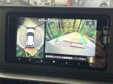 【パノラミックビューモニター】専用のカメラにより、上から見下ろしたような視点で360度クルマの周囲を確認することができます☆死角部分も確認しやすく、狭い場所での切り返しや駐車もスムーズに行えます。