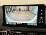 リアカメラ付で、後方をナビ画面で確認。車庫入れも安心です。もちろん、バックギアと連動しています。