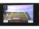 駐車する際の補助として、ステアリングと連動する補助線が映るバックカメラを搭載しています