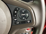 ステアリング右側がクルーズコントロールスイッチです。アクセルペダルを踏まずに一定速走行が出来るので、高速道路での走行がグッと快適になります。