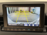 リアカメラ付で、後方をナビ画面で確認。車庫入れも安心です。もちろん、バックギアと連動しています。