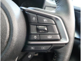 ステアリング右手側にはアイサイトなどの操作スイッチが内蔵されています 運転しやすい設定です