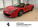 Rosso Corsa の458スパイダーが入庫しました。