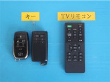 キーを取り出さずにドアを施錠&解錠。車の始動も可能です。