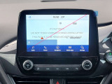ダッシュボードのセンタークラスターには8インチのFord SYNC3を採用!お持ちのスマホとUSBケーブルでリンクさせるとapple car playやandroid Autoのナビを表示出来ます