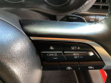 ステアリングスイッチで、先行車に自動追従するアダプティブクルーズコントロールが作動可能。設定した車速内での車間距離を自動で調整・維持。高速道路の渋滞時もアクセル・ブレーキ操作から解放されます。