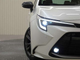 LEDヘッドライトです。デザイン性がよくとても明るいので、夜間の走行や悪天候でも安心です。しかも長寿命!