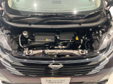 とっても綺麗なエンジンルームです♪お買い上げの際は日産整備士がメンテナンス整備を実施してお渡し致します☆