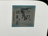 次回の車検日になります。こちらのステッカーをご確認ください。