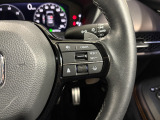 Hondaセンシングの機能のひとつ、アダプティブクルーズコントロール付!アクセルから足を離しても設定したスピードと前車との車間を保ち走行してくれます!車線維持もアシスト☆高速道路で疲労軽減ですね☆