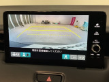 リアカメラ付で、後方をナビ画面で確認。車庫入れも安心です。もちろん、バックギアと連動しています。