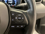 ステアリングスイッチ付き。前方から目を離すことなく操作することが可能です。