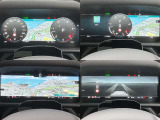 【インタラクティブドライバーディスプレイ】ナビゲーション、電話、各種メディア情報を表示。ステアリングホイールのメニューからレイアウト変更が可能です。