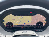 バーチャルコクピットは地図の縮尺、表示方法も選択が出来、燃費情報、オーディオ情報、電話情報も表示出来ます。