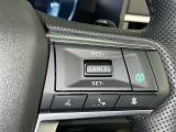 ステアリングスイッチ付き。前方から目を離すことなく操作することが可能です。