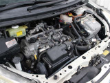 1NZ-FXE型 1.5L 直4 DOHCエンジンと1LM型 交流同期電動機のハイブリッドシステム搭載、FF駆動です。