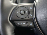 ステアリングスイッチ付き。前方から目を離すことなく操作することが可能です。
