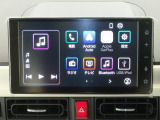 9インチスマホ連携ディスプレイオーディオです。バックカメラも付いて車庫入れ・駐車も安心です。Bluetooth対応機器を登録して音楽を楽しんだりハンズフリー通話が出来て便利です。