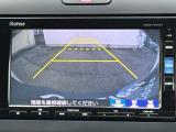 カラービジョンとガイド線で見やすい視点切替式のバックモニター。