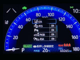 スピードメーター内のディスプレイ部に安全装備の設定状態が表示されます。