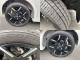 純正のアルミホイールです。タイヤサイズは165/55R15です。