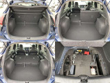 後席を倒せば、広い荷室が出来上がります。