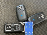 キーを取り出さずにドアを施錠&解錠。クルマの始動も可能です。