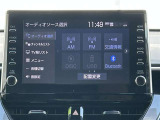 パノラミックビューモニター付きです。車両を上から見たような映像をディスプレイオーディオ画面に表示。運転席からの目視だけでは見にくい、車両周辺の状況をリアルタイムでしっかり確認できます。