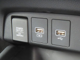 【ジャック類】アクセサリーソケット(DC12V)・急速充電対応のUSBジャック・音楽動画再生用USBジャックが各種一口搭載されています