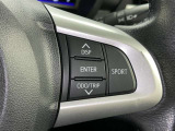 ステアリングスイッチ付き。前方から目を離すことなく操作することが可能です。