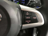 ステアリングスイッチ付き。前方から目を離すことなく操作することが可能です。