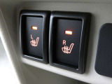 運転席・助手席にはシートヒーター機能が内蔵されています。暖房が効いてくる前に暖かくなる嬉しい装備です。
