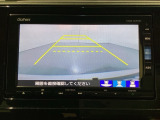 バックでの車庫入れも安心です!リアカメラが付いているバックモニター付のナビを装備しております。操作線もついており距離感も画面から確認できます。