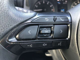【ステアリングスイッチ】左です。ハンドルから手を離さず、運転に集中したまま手元でオーディオ操作等ができます。