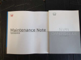 メンテナンスノート・取扱説明書もついています。緊急時の対応やスイッチ類の使い方等、確認でき重宝します。