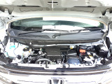 自慢のエンジンはパワードbyHONDAです。精度とバランスにこだわって、低回転からスムースなパワーを発揮します。