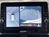 アラウンドビューモニターです☆車の前後左右にカメラがついており駐車時には上から車を見たような画面が見れますので、4方向の状況を確認することができる便利な機能です☆