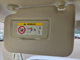 助手席のサンバイザーです。