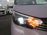 夜暗くなっても安心、明るいLEDヘッドライト装着です