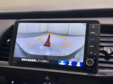 【バックカメラ】3パターン切替機能付きでノーマルビュー、ワイドビュー、トップビューの切替ができます。