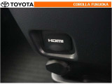 HDMI端子対応のデジタル機器をつないで、映像や音楽を車内でも再生することができます。