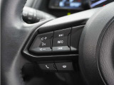 ◆オーディオリモコンスイッチ◆ハンドルにスイッチが装備されてます。視点をそらすことなく、ボリューム調整・オーディオソース切替・選曲が出来ます。安全運転しながら操作が可能になりました。