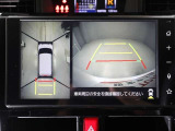 パノラミックビューモニターを装備。駐車場や交差点でクルマを真上から見るように周囲を確認できます。機能の詳細は販売店スタッフまでおたずねください。