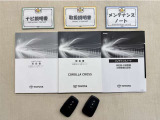 基本操作はもちろん、最近の車は装備もどんどん進化しているので困った時に役立つ取扱説明書、整備歴が確認できるメンテナンスノートが付いてます。安心ですね☆☆